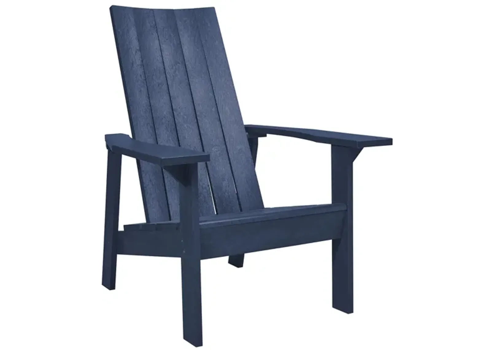 Capterra Casual Recycled Outdoor Flatback Adirondack Chair in Atlantic Navy by C.R. Plastic Products