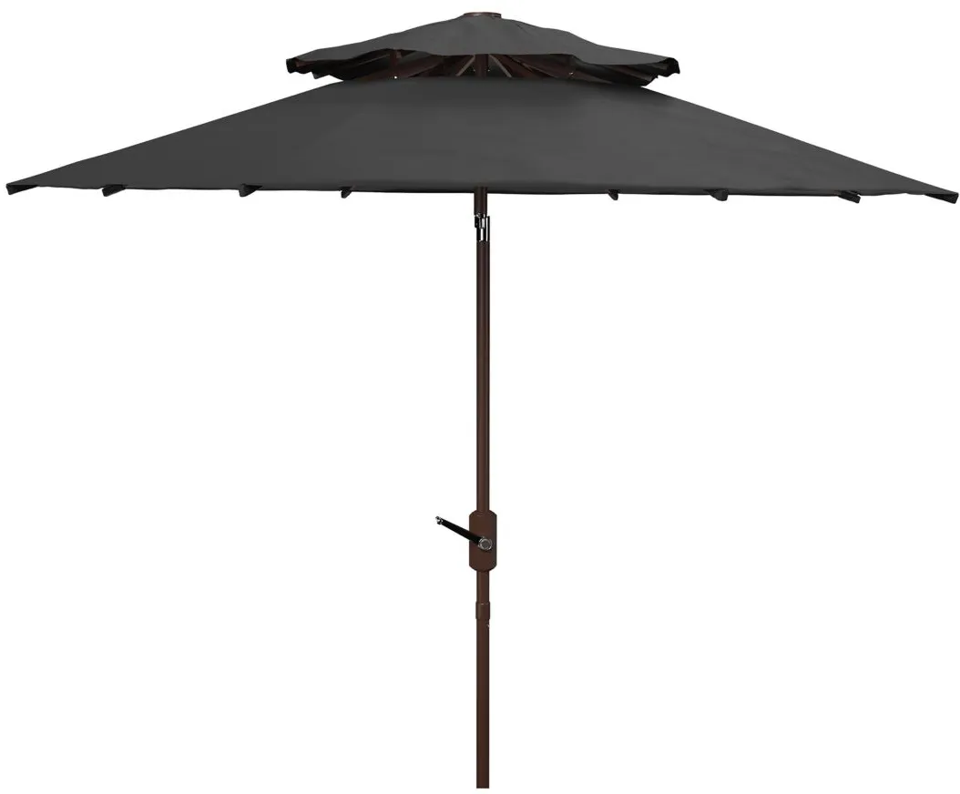 Lorenia Patio Umbrella in Brown by Safavieh
