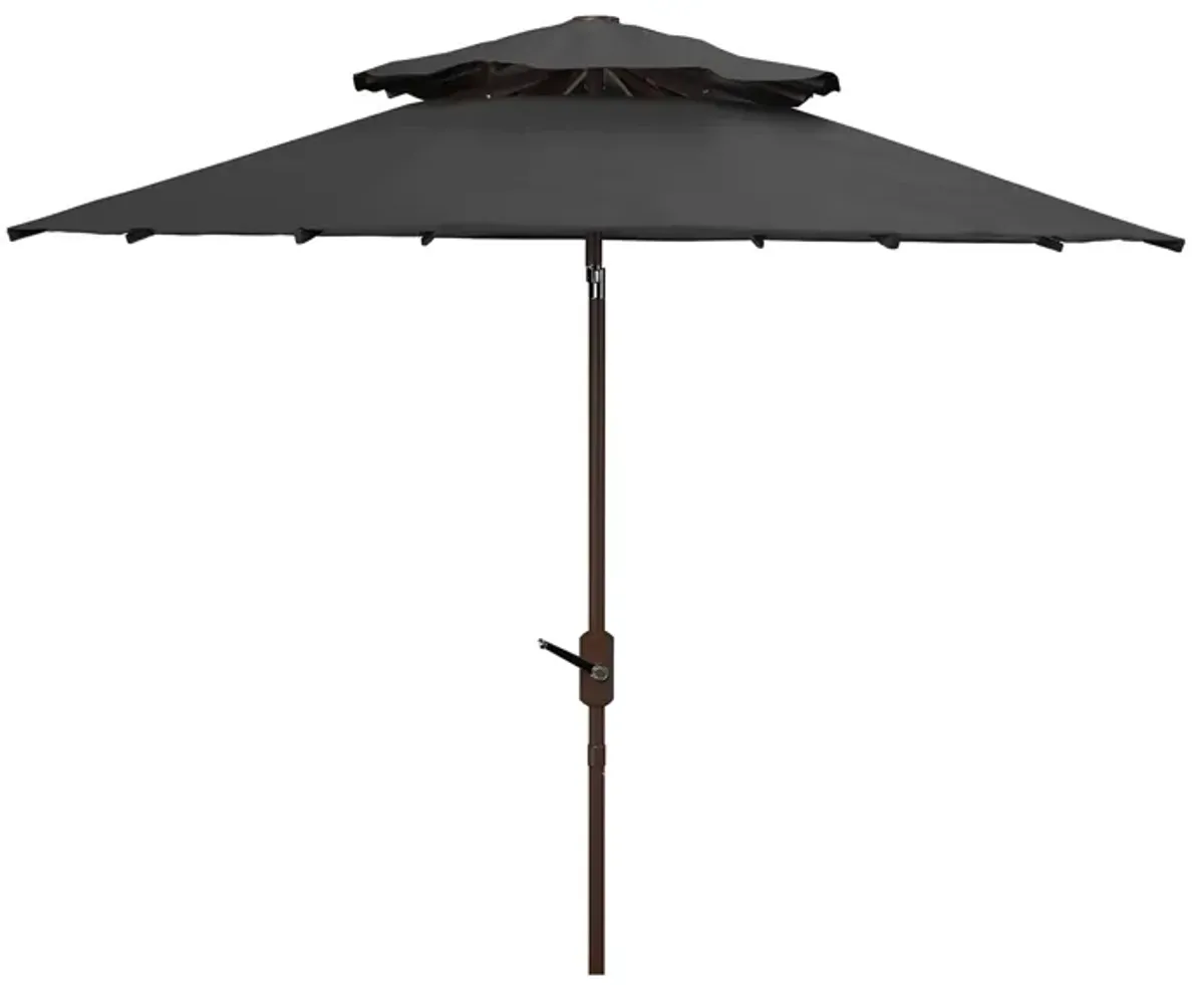 Lorenia Patio Umbrella in Brown by Safavieh