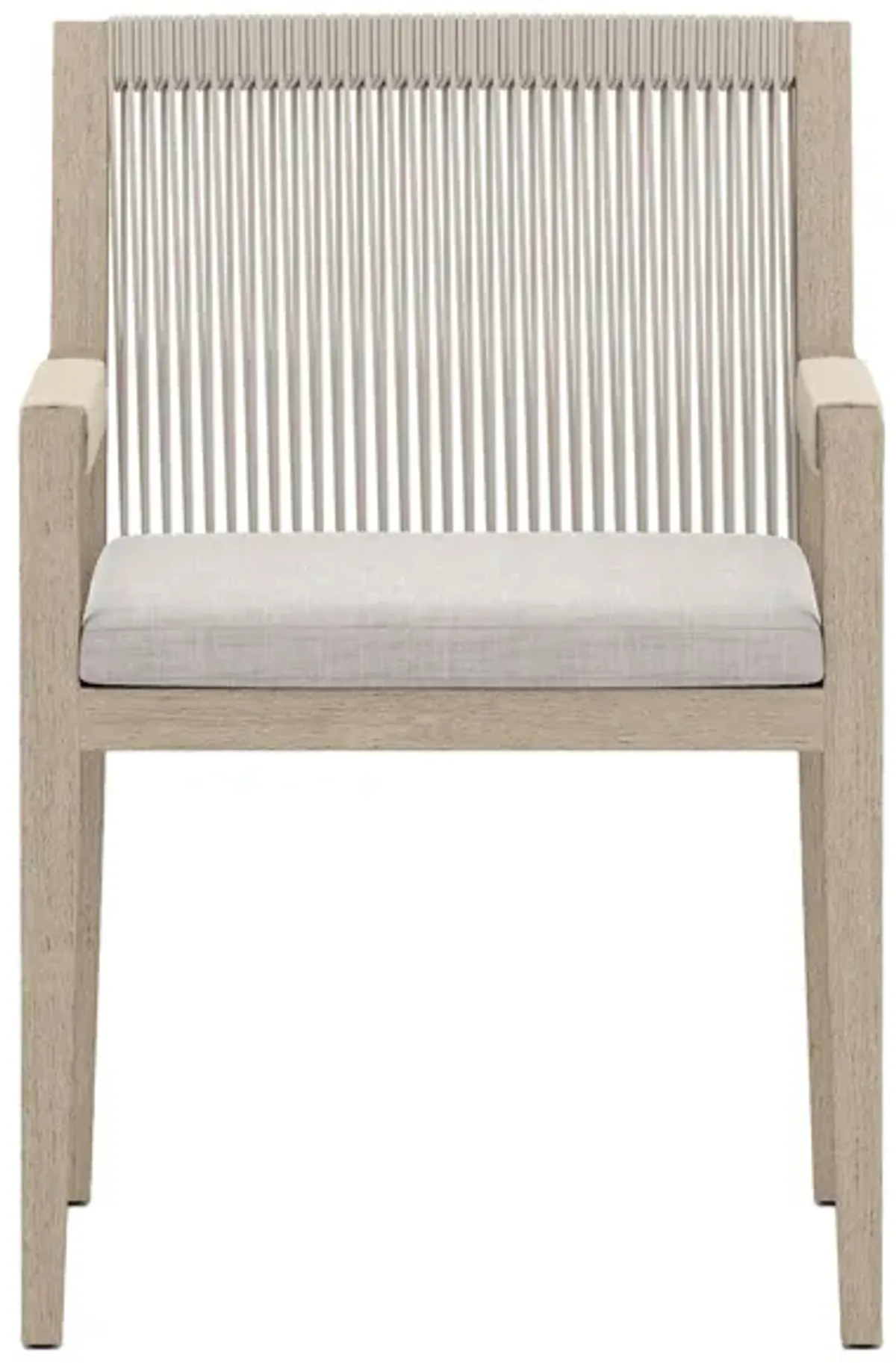 Sherwood Outdoor Dining Armchair in Gray by Four Hands