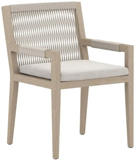 Sherwood Outdoor Dining Armchair in Gray by Four Hands