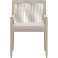 Sherwood Outdoor Dining Armchair in Stone Gray by Four Hands