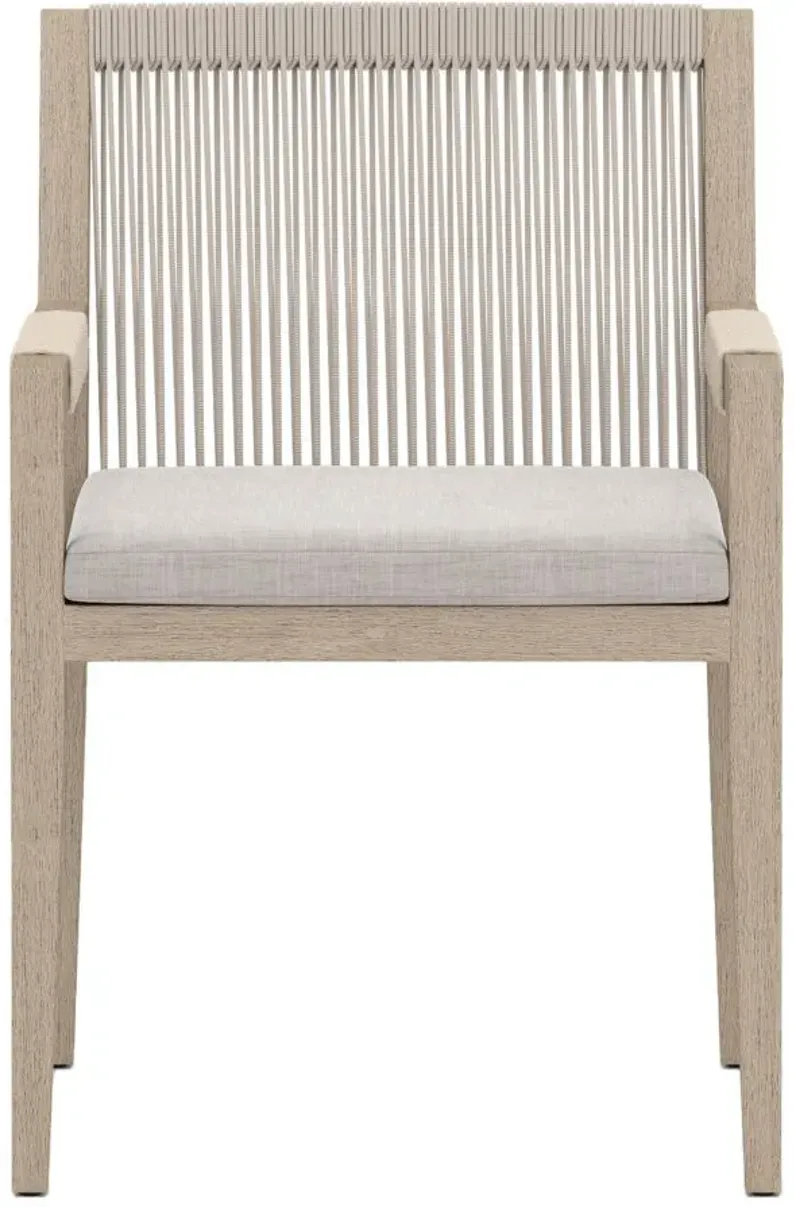 Sherwood Outdoor Dining Armchair in Gray by Four Hands