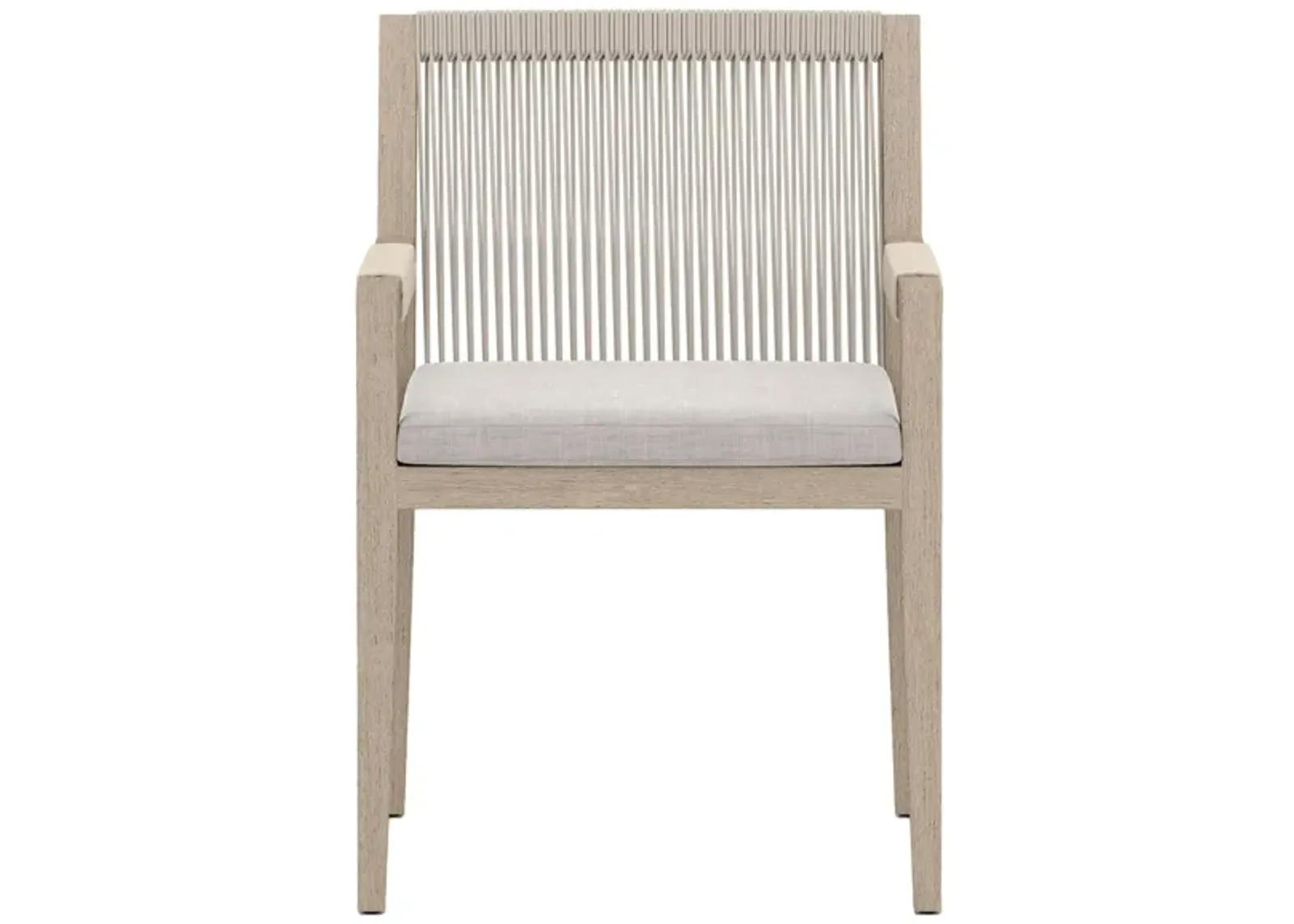 Sherwood Outdoor Dining Armchair in Gray by Four Hands