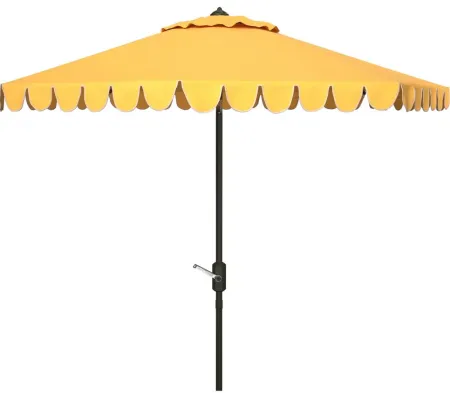 Doreen Round Patio Umbrella in Brown by Safavieh