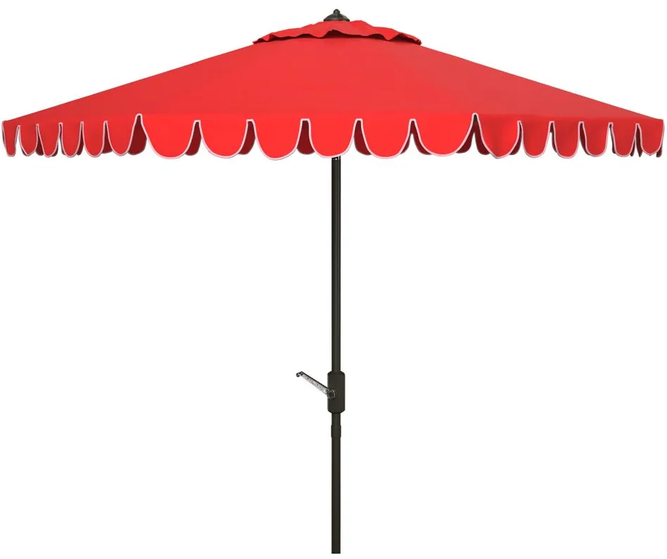 Doreen Round Patio Umbrella in Brown by Safavieh