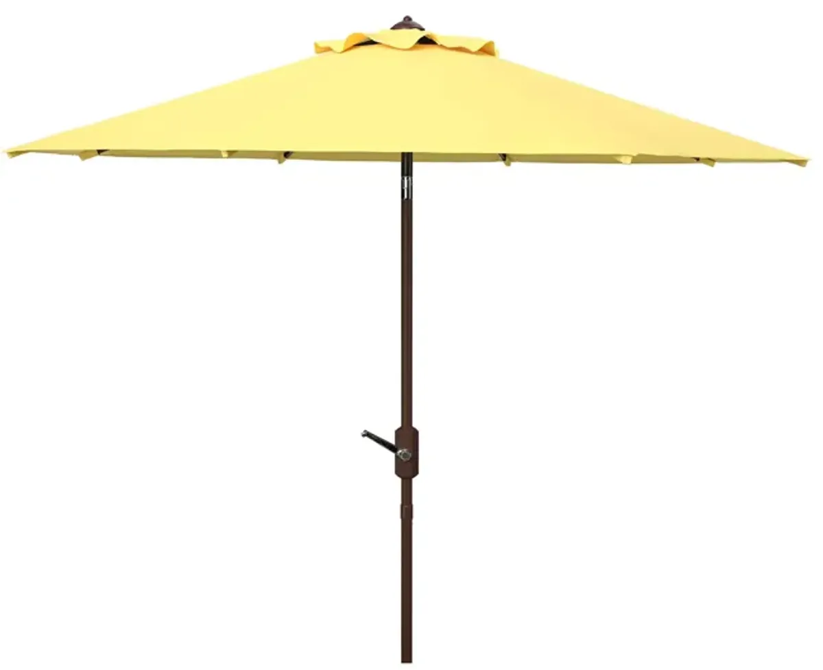 Ortega Patio Umbrella in Brown by Safavieh