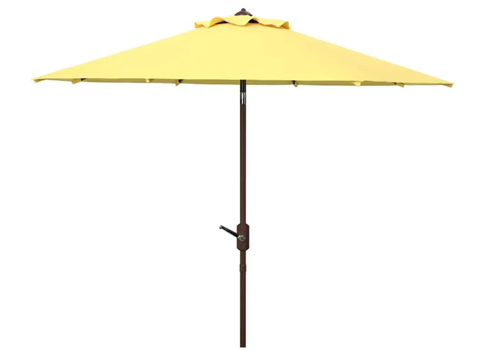 Ortega Patio Umbrella in Brown by Safavieh