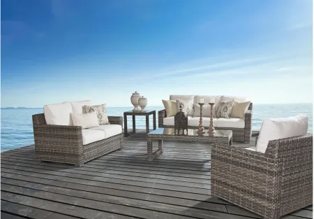 New Java Outdoor Sofa in Sandstone by South Sea Outdoor Living
