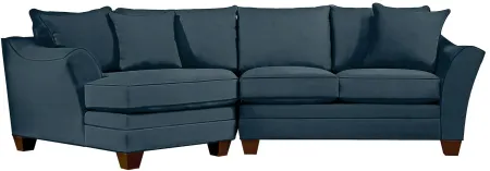 Foresthill 2-pc. Left Hand Cuddler Sectional Sofa in Suede So Soft Midnight by H.M. Richards