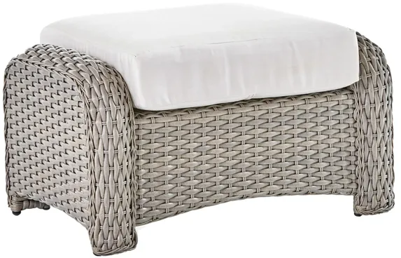 St Tropez Stn Outdoor Ottoman in Stone by South Sea Outdoor Living