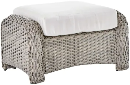 St Tropez Stn Outdoor Ottoman in Stone by South Sea Outdoor Living