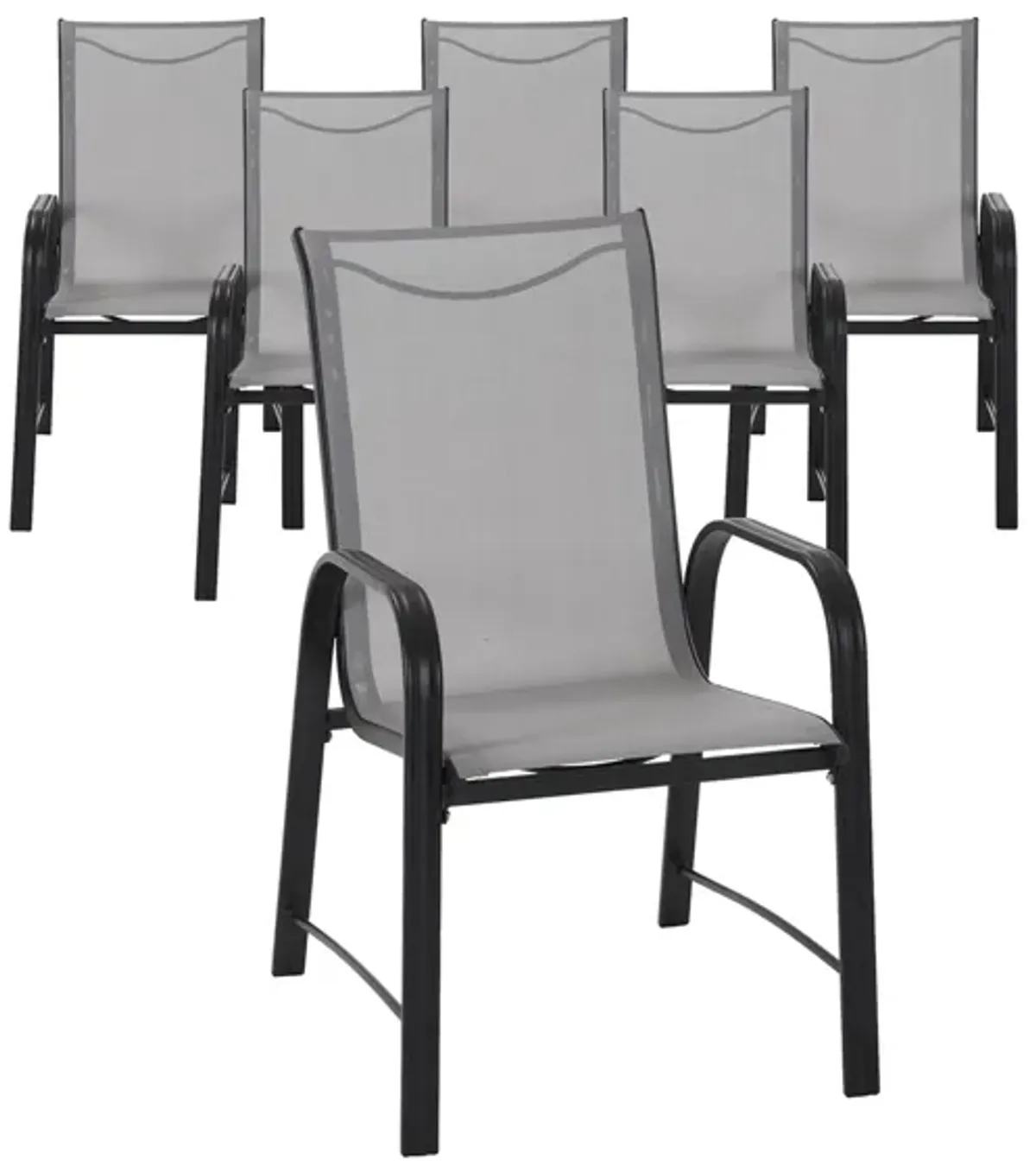 COSCO Outdoor Living Paloma Steel Patio Dining Chairs - Set of 6