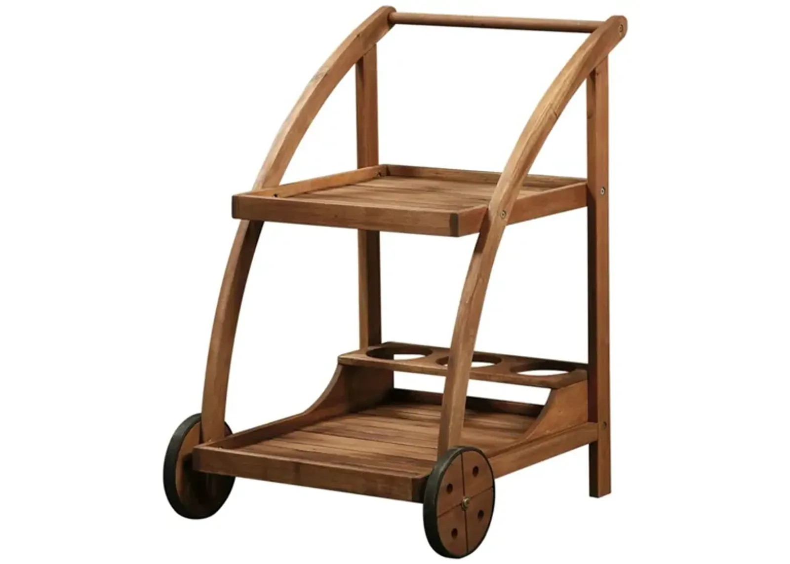 Catalan Trolley in Brown by Linon Home Decor