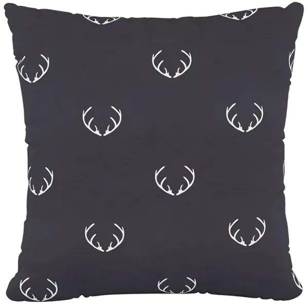 20" Holiday Antlers Pillow