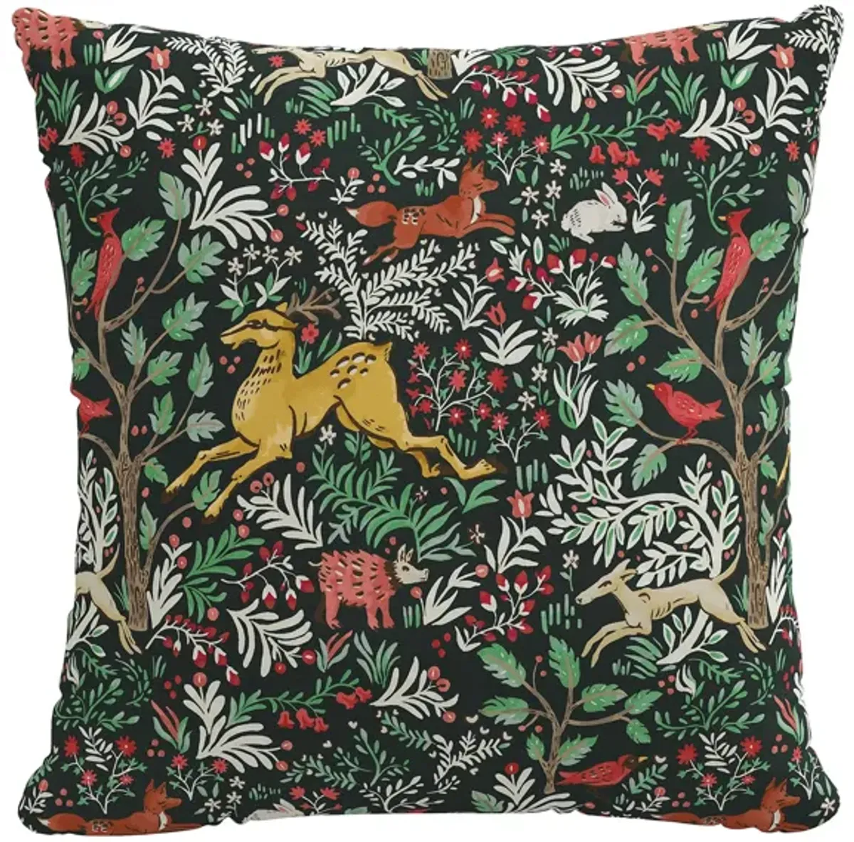 20" Holiday Woods Pillow in Frolic Evergreen by Skyline