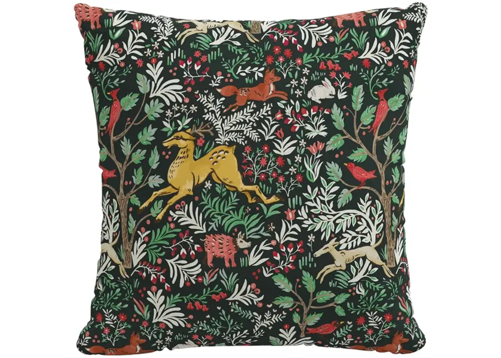 20" Holiday Woods Pillow in Frolic Evergreen by Skyline