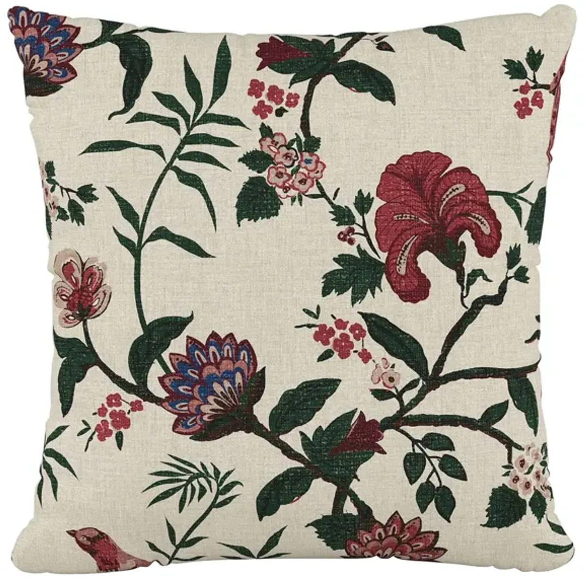 20" Floral Flair Pillow in Shaana Holiday Red by Skyline