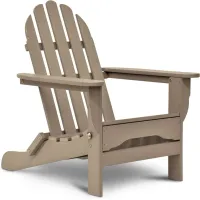 Icon Adirondack Chair in "Weathered Wood" by DUROGREEN OUTDOOR