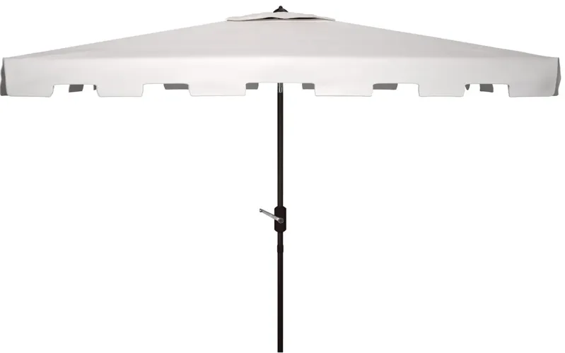 Burton 6.5 X 10 ft Rect Market Umbrella in Natural/Beige by Safavieh