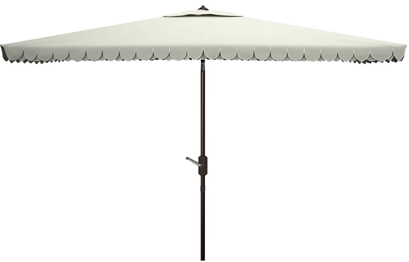 Chandler Rect Umbrella in Rustic Brown by Safavieh