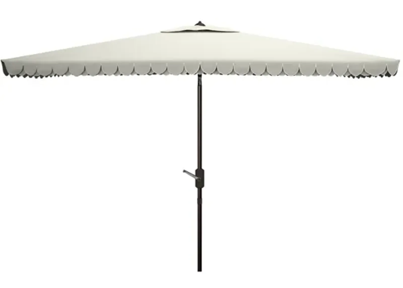 Chandler Outdoor Umbrella in Rustic Brown by Safavieh