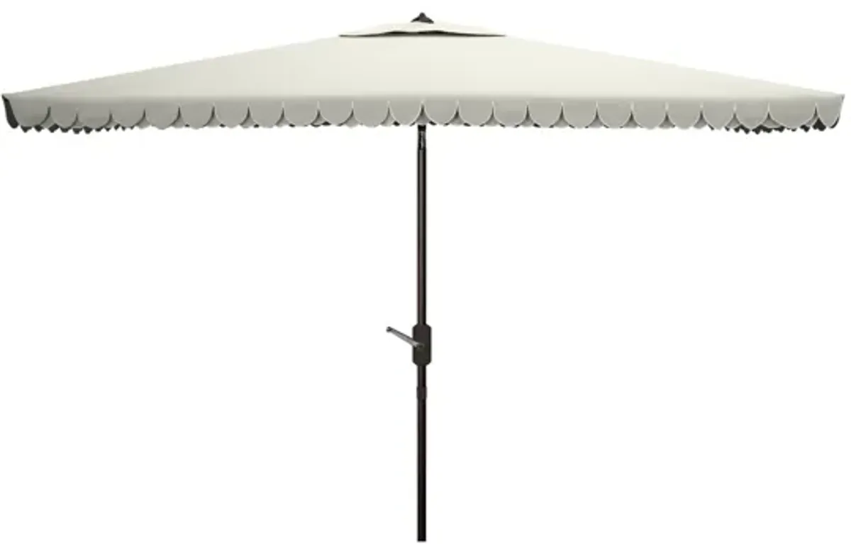 Chandler Outdoor Umbrella in Rustic Brown by Safavieh