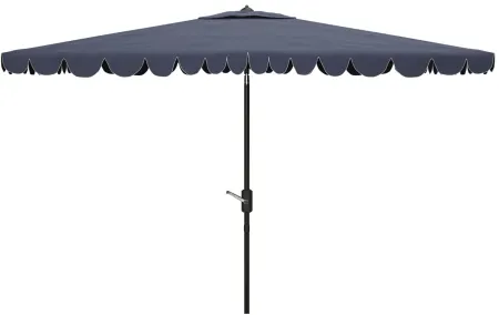 Doreen Rectangular Patio Umbrella in Gray / Brown/ Light Gray by Safavieh