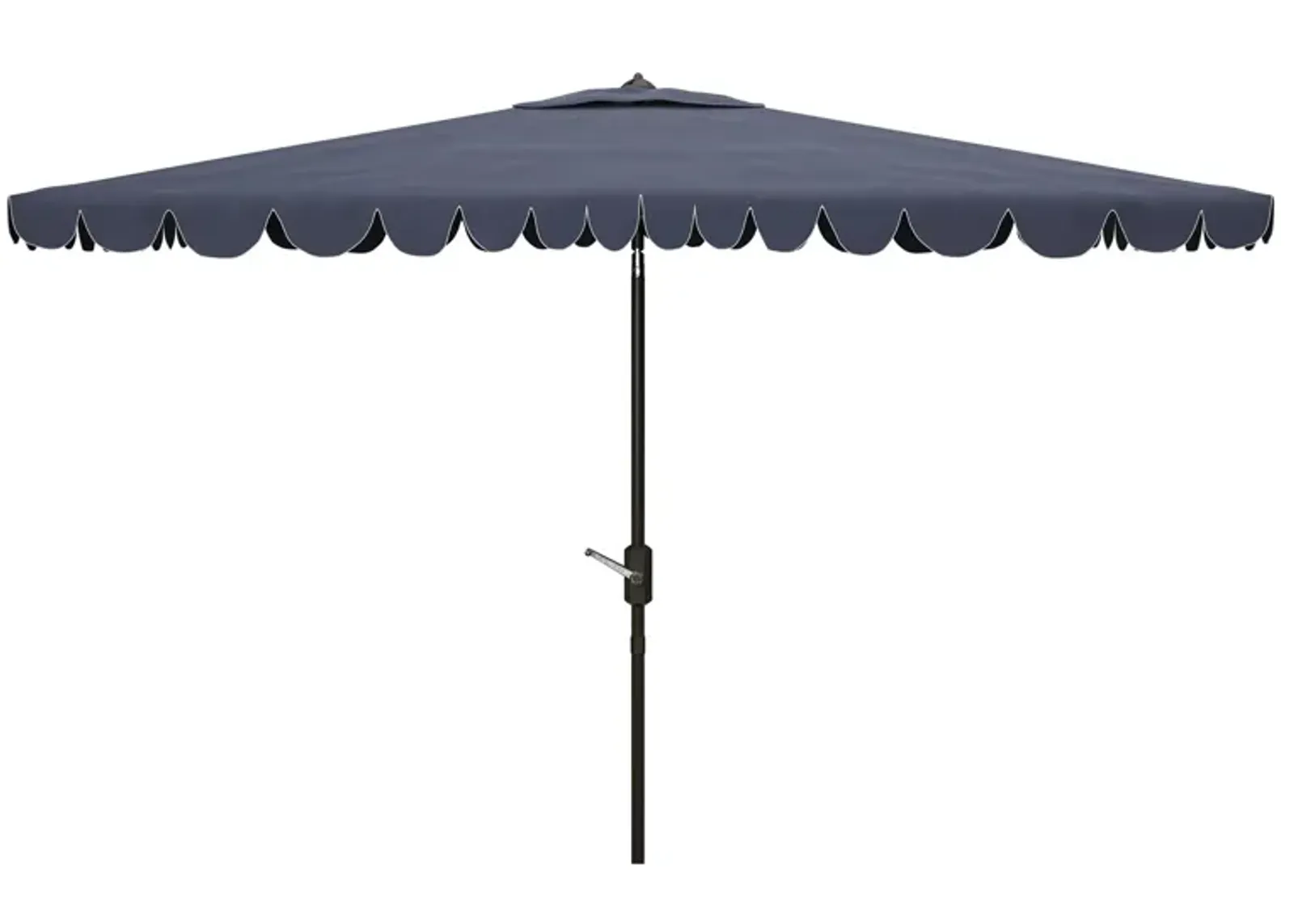 Doreen Rectangular Patio Umbrella in Gray / Brown/ Light Gray by Safavieh