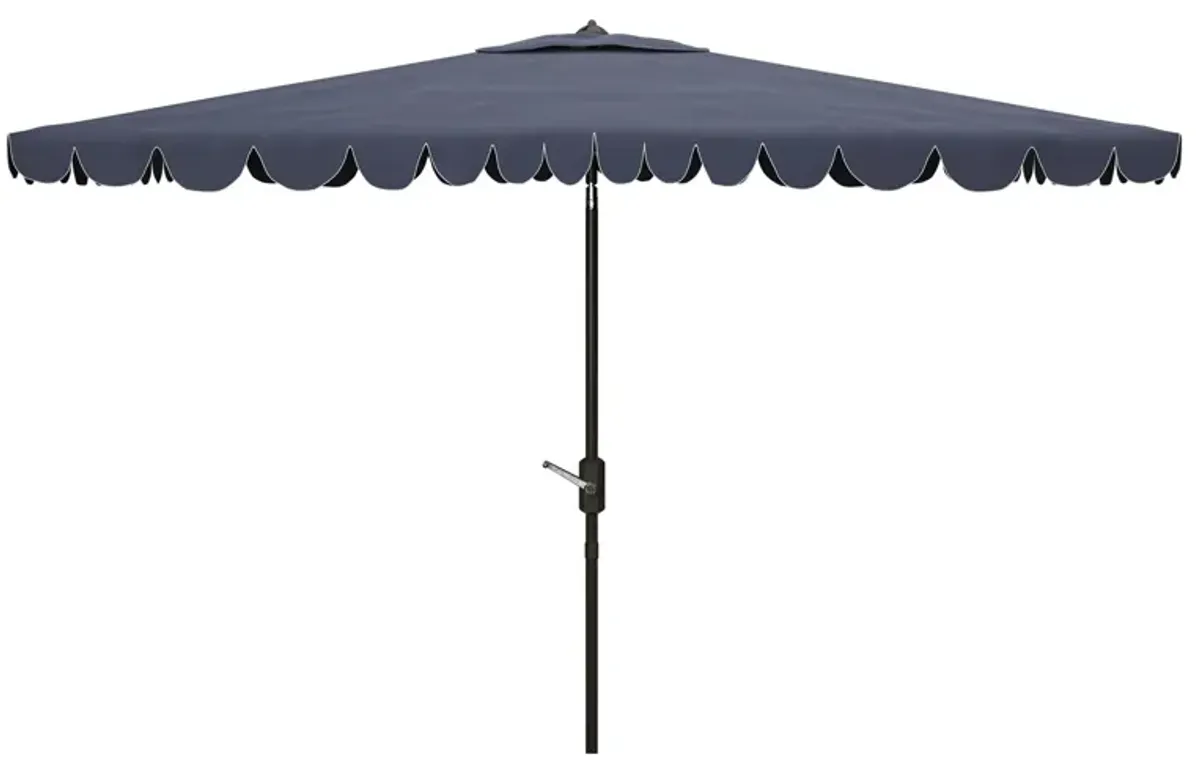 Doreen Rectangular Patio Umbrella in Gray / Brown/ Light Gray by Safavieh