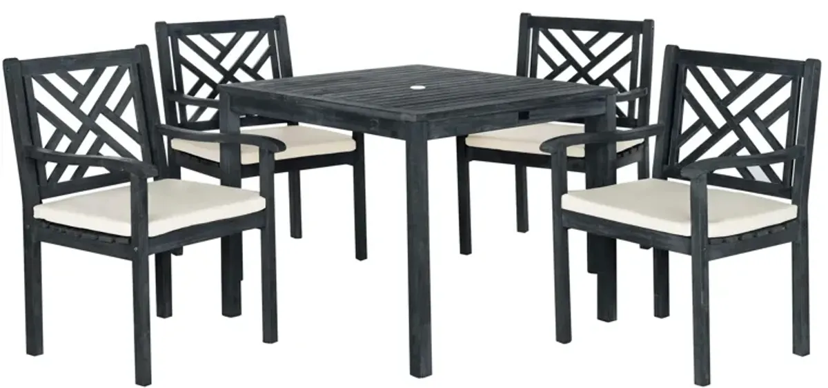 Kaylee 5-pc. Outdoor Dining Set in Bright Red by Safavieh