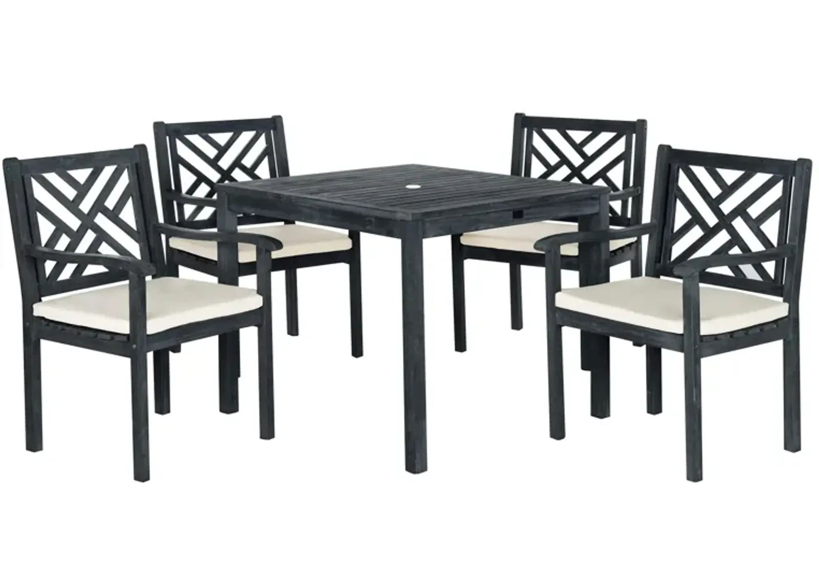 Kaylee 5-pc. Outdoor Dining Set in Bright Red by Safavieh