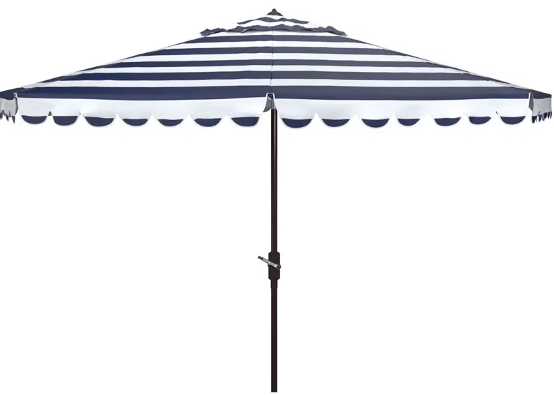 Lavinia 11 ft Rnd Crank Umbrella in Natural / Beige by Safavieh