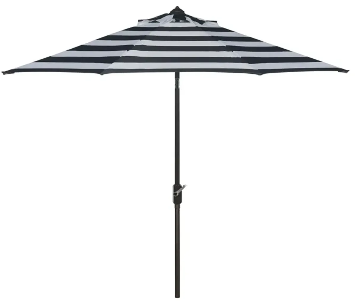 Marcie UV Resistant Fashion Line 9 ft Auto Tilt Umbrella in Black by Safavieh