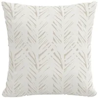 20" Outdoor Brush Palm Pillow in Brush Palm Natural by Skyline