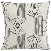 18" Outdoor Oblong Pillow in Oblong Ink by Skyline