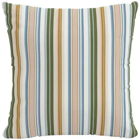 22" Outdoor Serape Stripe Pillow in Serape Stripe Beach by Skyline