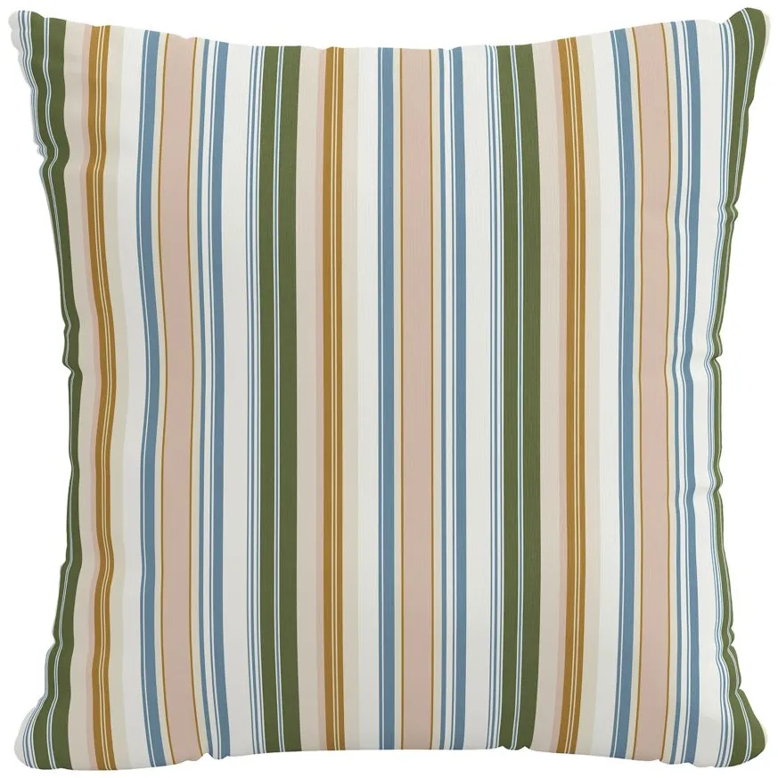 22" Outdoor Serape Stripe Pillow in Serape Stripe Beach by Skyline