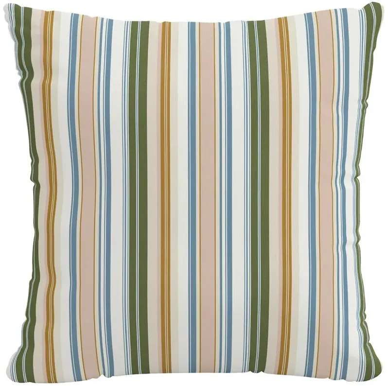 22" Outdoor Serape Stripe Pillow in Serape Stripe Beach by Skyline