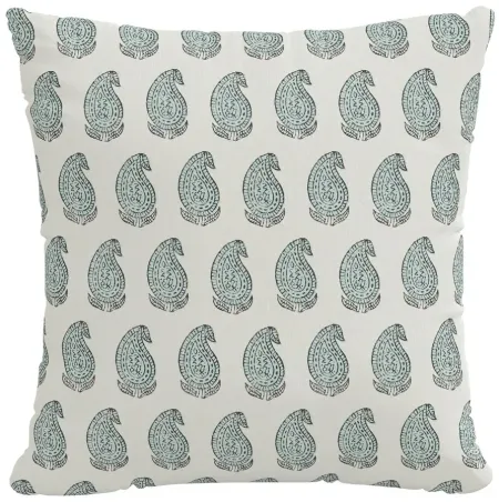 18" Outdoor Zara Mist Pillow in Zara Mist by Skyline