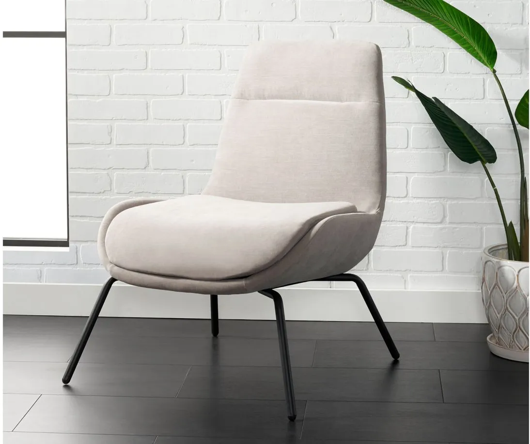 Bridger Accent Chair in Light Grey by Safavieh