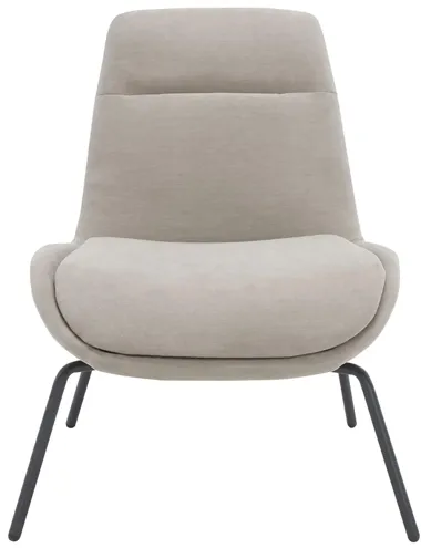 Bridger Accent Chair in Light Grey by Safavieh