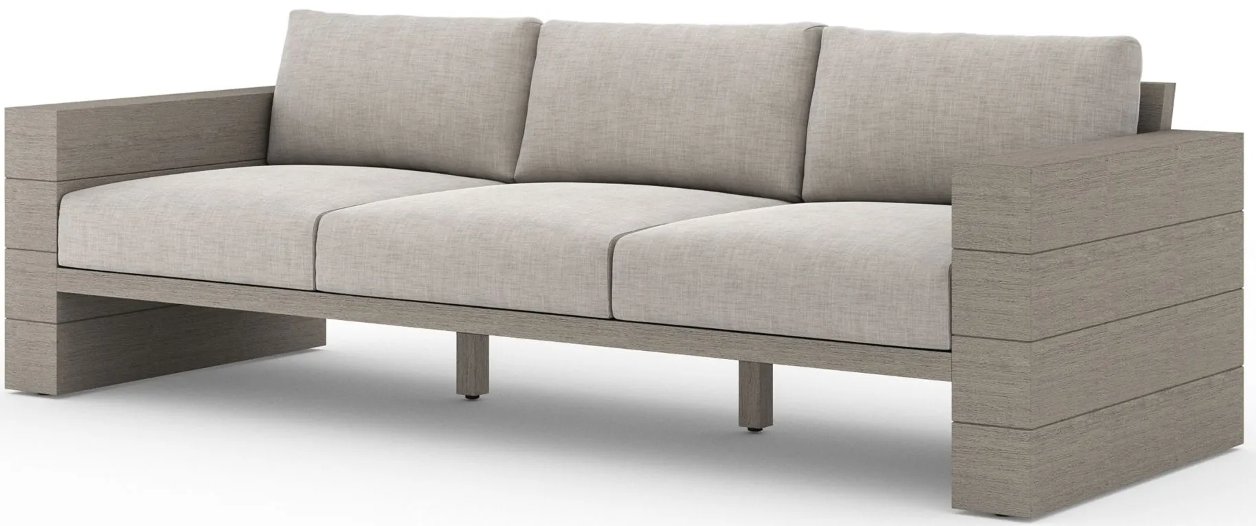 Leroy Outdoor Sofa in Stone Gray by Four Hands