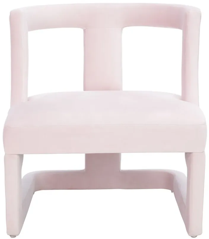 Rhyes Accent Chair in Light Pink by Safavieh