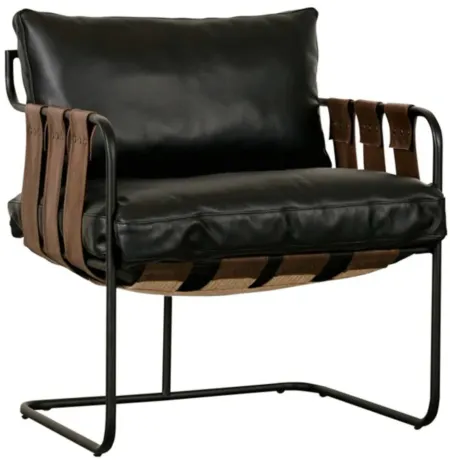 Toluca Accent Chair in Black by Classic Home