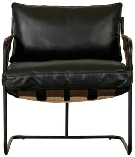 Toluca Accent Chair in Black by Classic Home