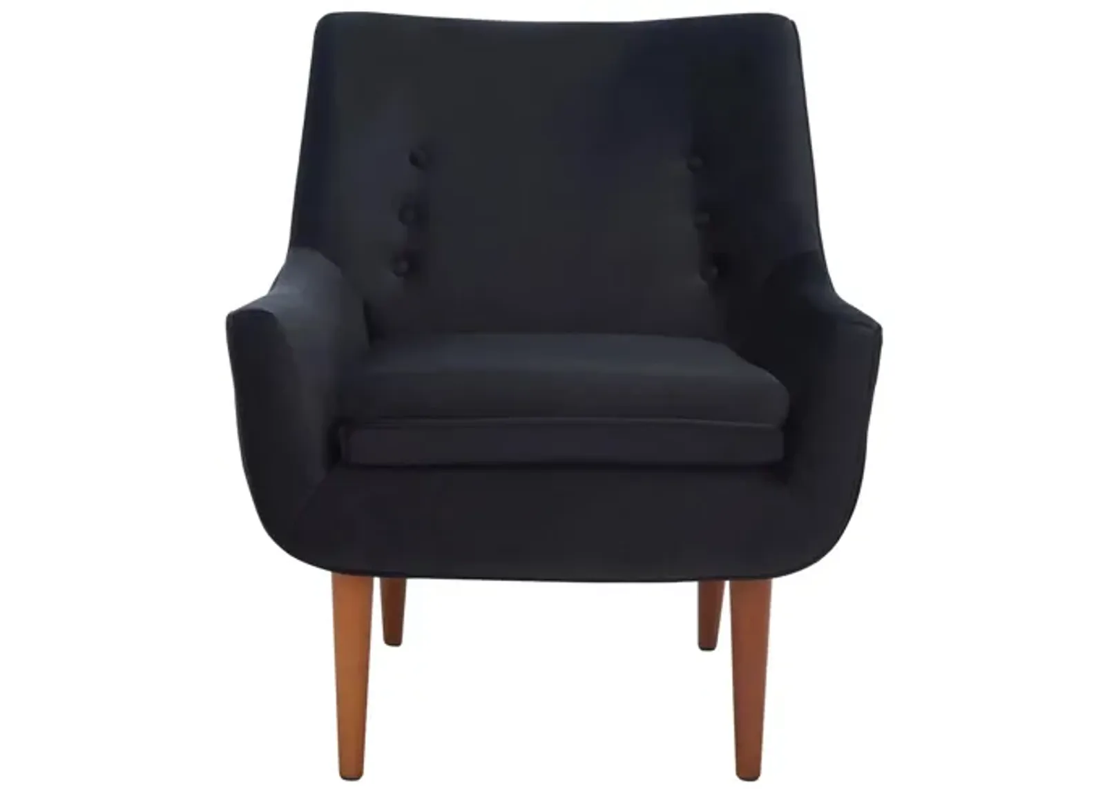 Amina Accent Chair in Black by Safavieh