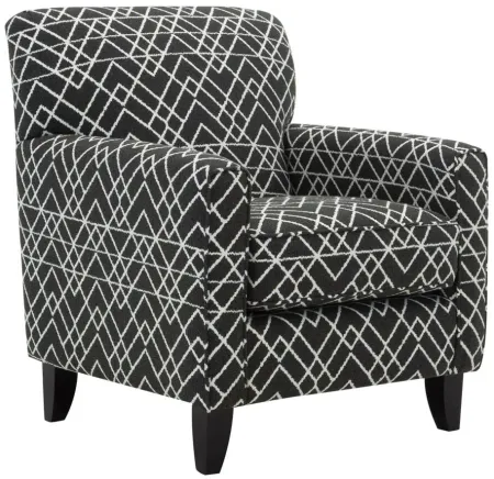 Daine Accent Chair in Hyphen Onyx by Fusion Furniture