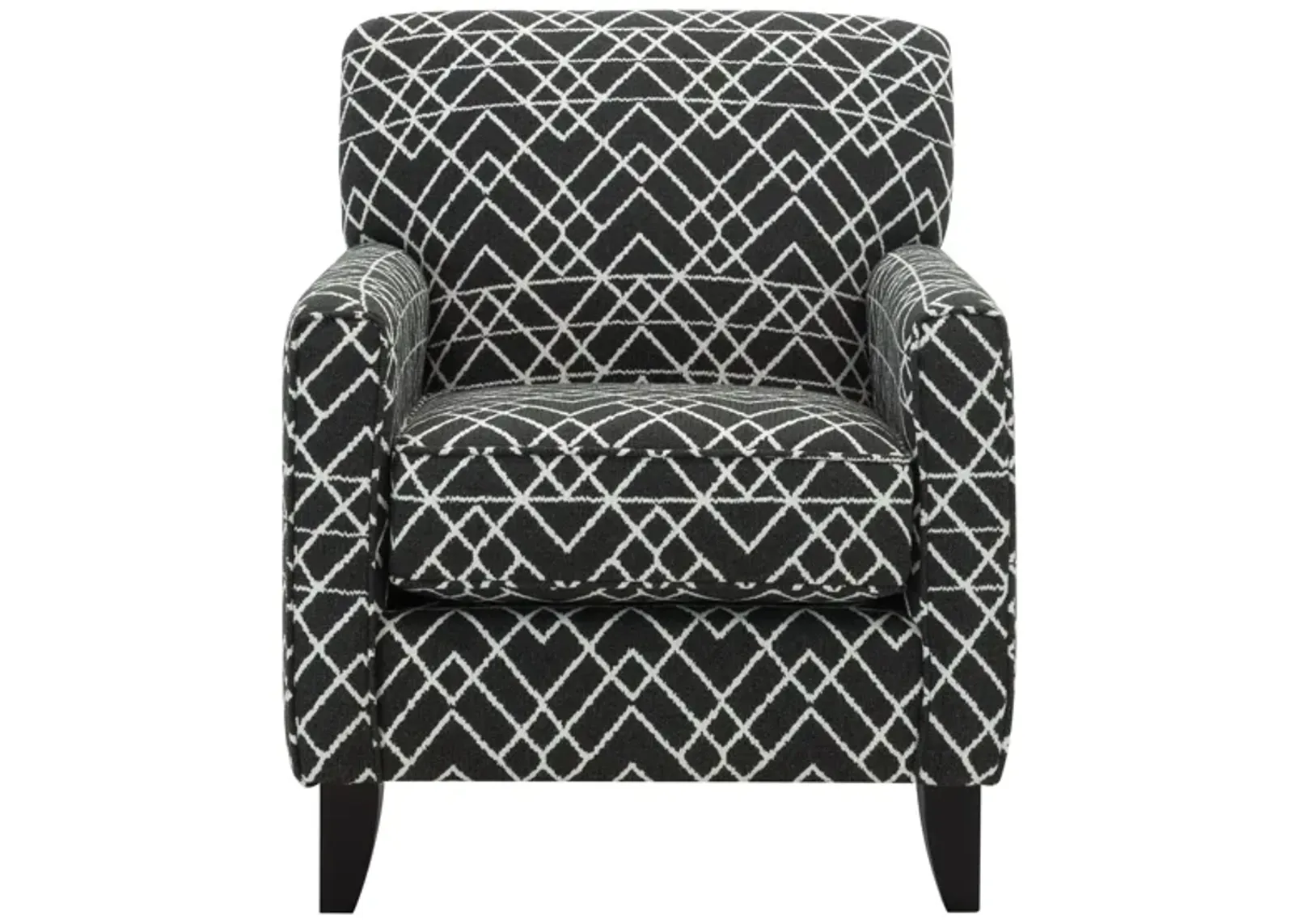 Daine Accent Chair in Hyphen Onyx by Fusion Furniture