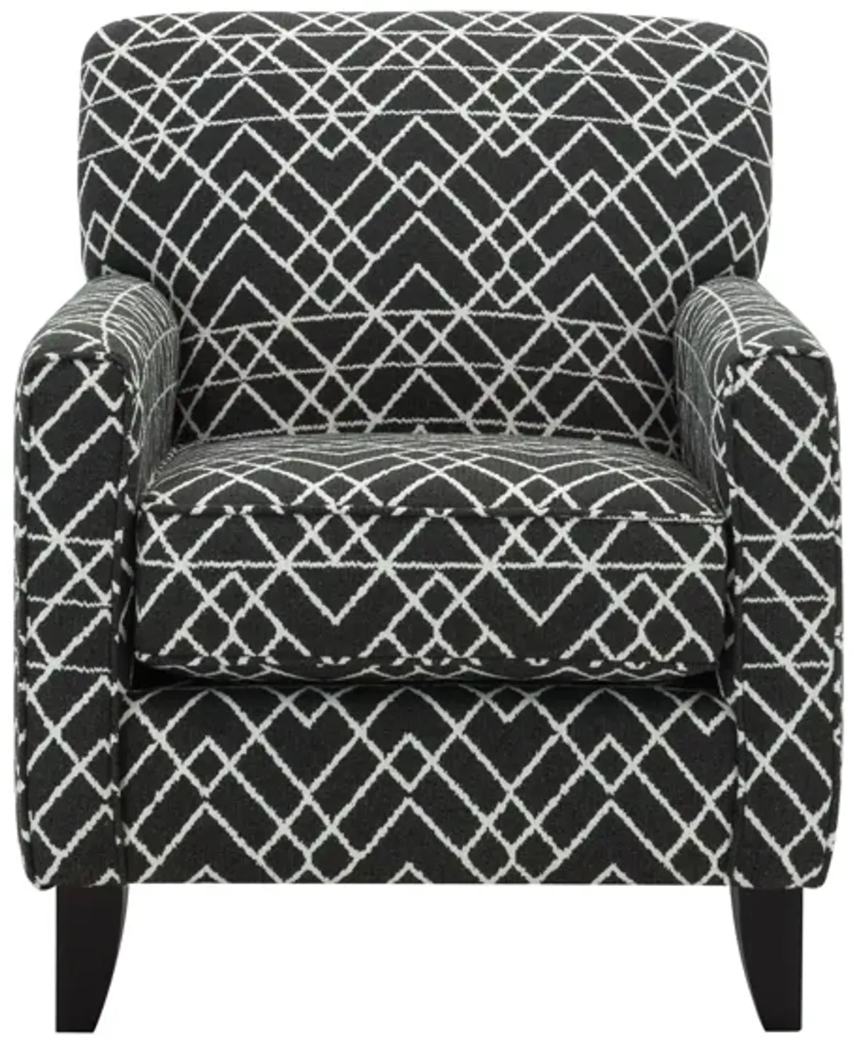 Daine Accent Chair in Hyphen Onyx by Fusion Furniture